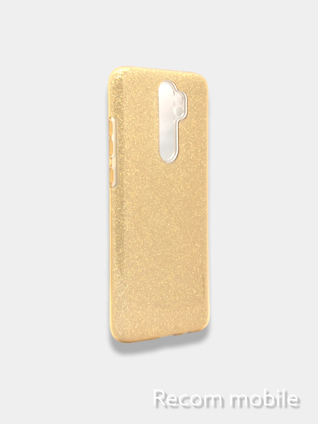 Золотой чехол блестящий Xiaomi Redmi Note 8 PRO накладка c блестками Редми Нот 8 ПРО