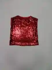 Майка с люриксом красная