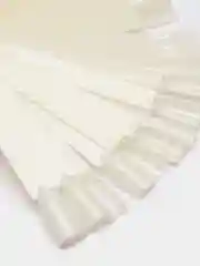 Молочный типсы на кольце для выкраски гель лака и дизайна, 50 штук
