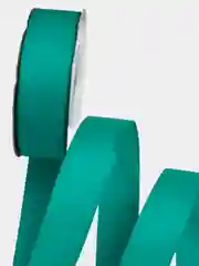 Тёмно-бирюзовый лента репсовая 25 мм отрез 2 метра