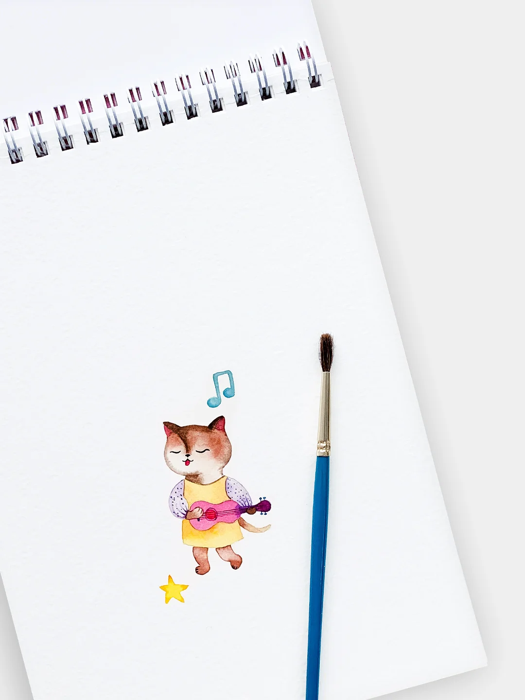 Бирюзовый sweet Cat Shop Скетчбук 25 листов