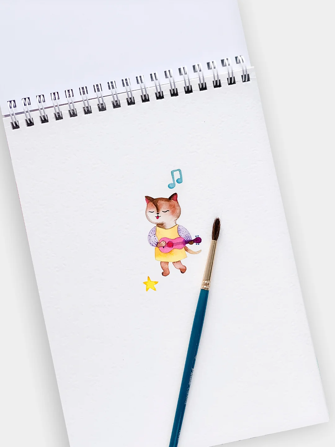 Бирюзовый sweet Cat Shop Скетчбук 25 листов
