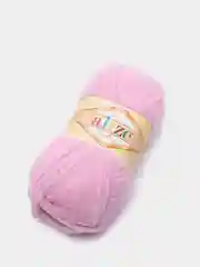 Розовый плюшевая пряжа Alize Softy(Ализе Софти), 100% микрополиэстер, 50г/115м
