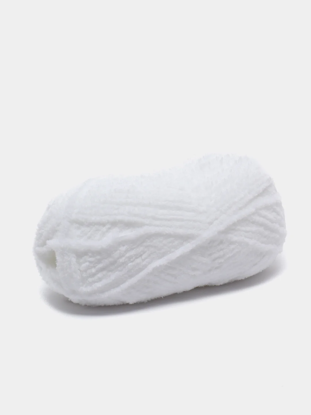 Белый плюшевая пряжа Alize Softy(Ализе Софти), 100% микрополиэстер, 50г/115м