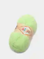 Лайм плюшевая пряжа Alize Softy(Ализе Софти), 100% микрополиэстер, 50г/115м