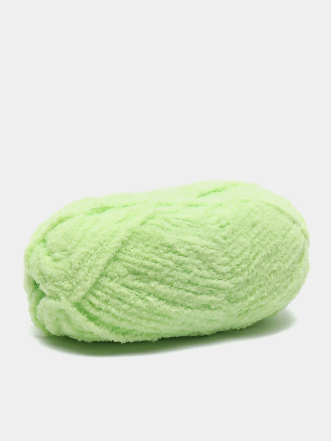 Лайм плюшевая пряжа Alize Softy(Ализе Софти), 100% микрополиэстер, 50г/115м