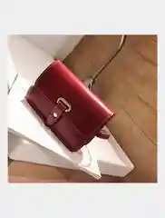 Багровый сумка женская через плечо/ на пояс/ осенняя/ маленькая сумочка кросс боди