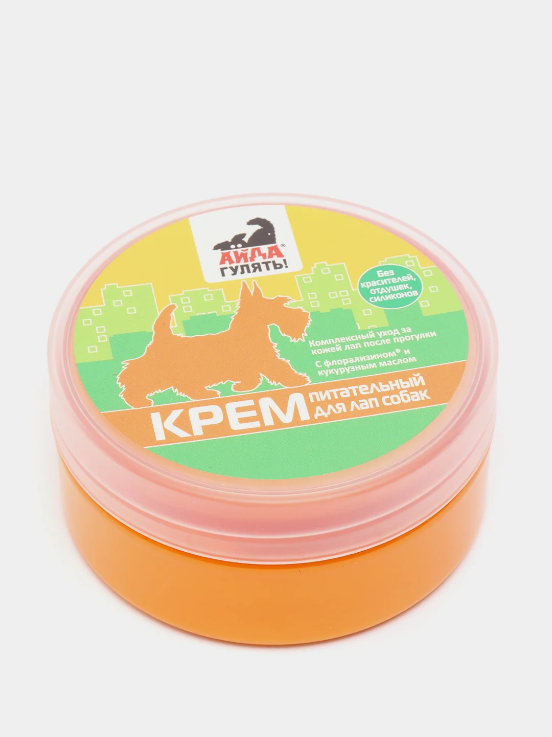Айда гулять крем питательный для лап, 120 г для собак