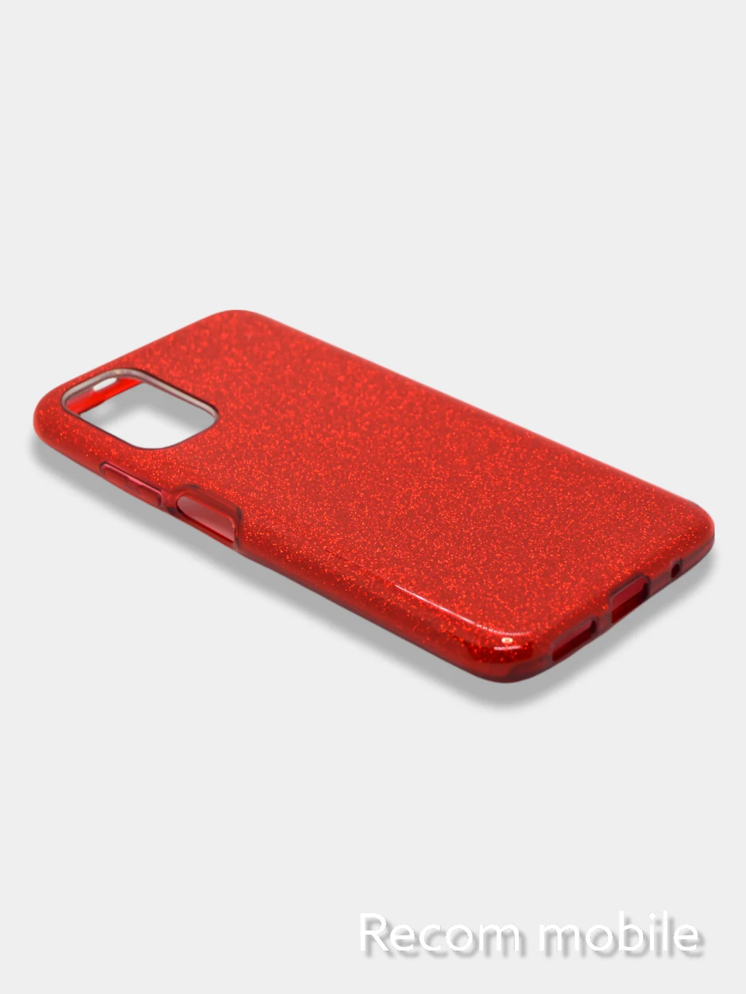 Красный чехол блестящий Xiaomi Poco M3 Pro, Redmi Note 10 5G, Redmi Note 10T накладка с блёстками