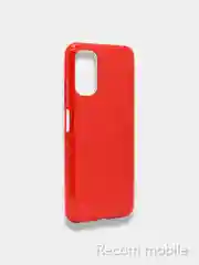 Красный чехол блестящий Xiaomi Poco M3 Pro, Redmi Note 10 5G, Redmi Note 10T накладка с блёстками