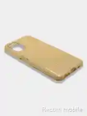 Золотой чехол блестящий Xiaomi Poco M3 Pro, Redmi Note 10 5G, Redmi Note 10T накладка с блёстками