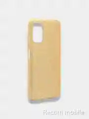 Золотой чехол блестящий Xiaomi Poco M3 Pro, Redmi Note 10 5G, Redmi Note 10T накладка с блёстками
