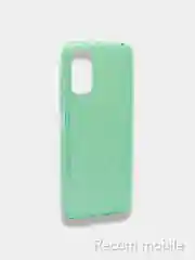 Бирюзовый чехол блестящий Xiaomi Poco M3 Pro, Redmi Note 10 5G, Redmi Note 10T накладка с блёстками