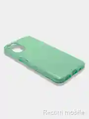 Бирюзовый чехол блестящий Xiaomi Poco M3 Pro, Redmi Note 10 5G, Redmi Note 10T накладка с блёстками