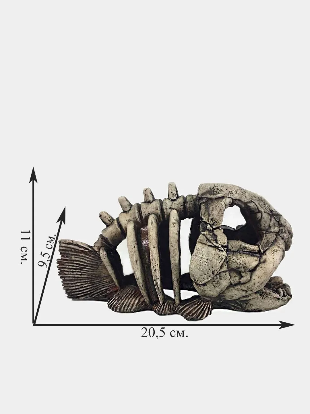 Грот DEKSI Скелет рыбы № 901 (20.5x9.5x11см.)