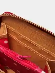 Бордовый кошелёк маленький "Геометрия mini"