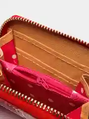 Красный кошелёк маленький "Геометрия mini"