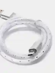Серебряный светящийся провод микро usb
