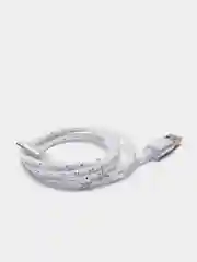 Серебряный светящийся провод микро usb