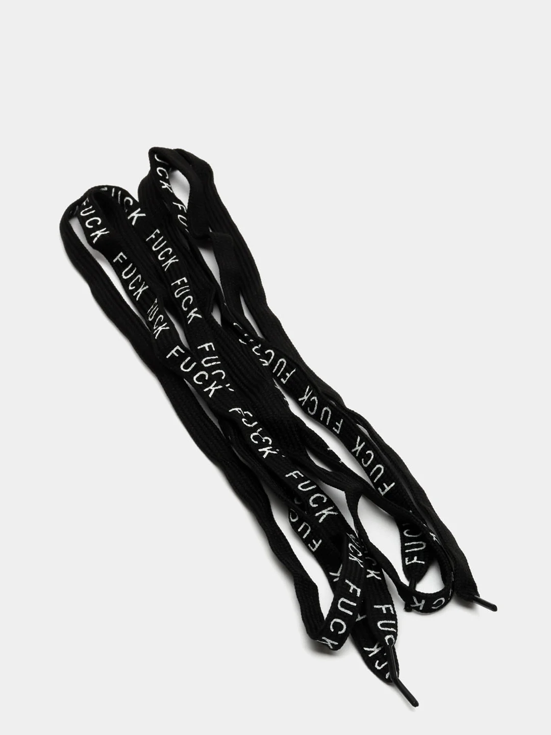 Шнурки "Fuck", 110 х 1 см, чёрные