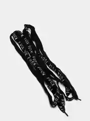 Шнурки "Fuck", 110 х 1 см, чёрные