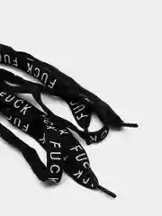 Шнурки "Fuck", 110 х 1 см, чёрные