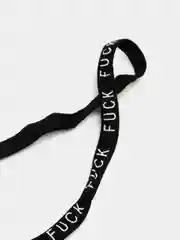 Шнурки "Fuck", 110 х 1 см, чёрные