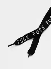 Шнурки "Fuck", 110 х 1 см, чёрные