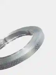 Серый лента атласная в горошек, ширина 6мм, длина 23 метра