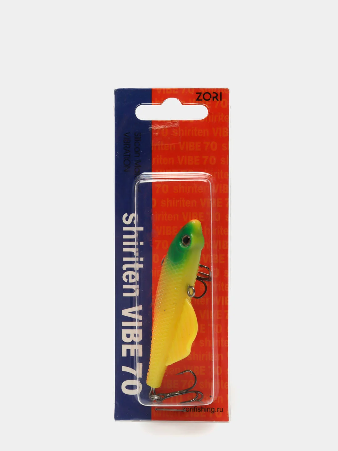 Желтый раттлин Shiriten Vibe 70 силиконовая блесна  для рыбы STL-05