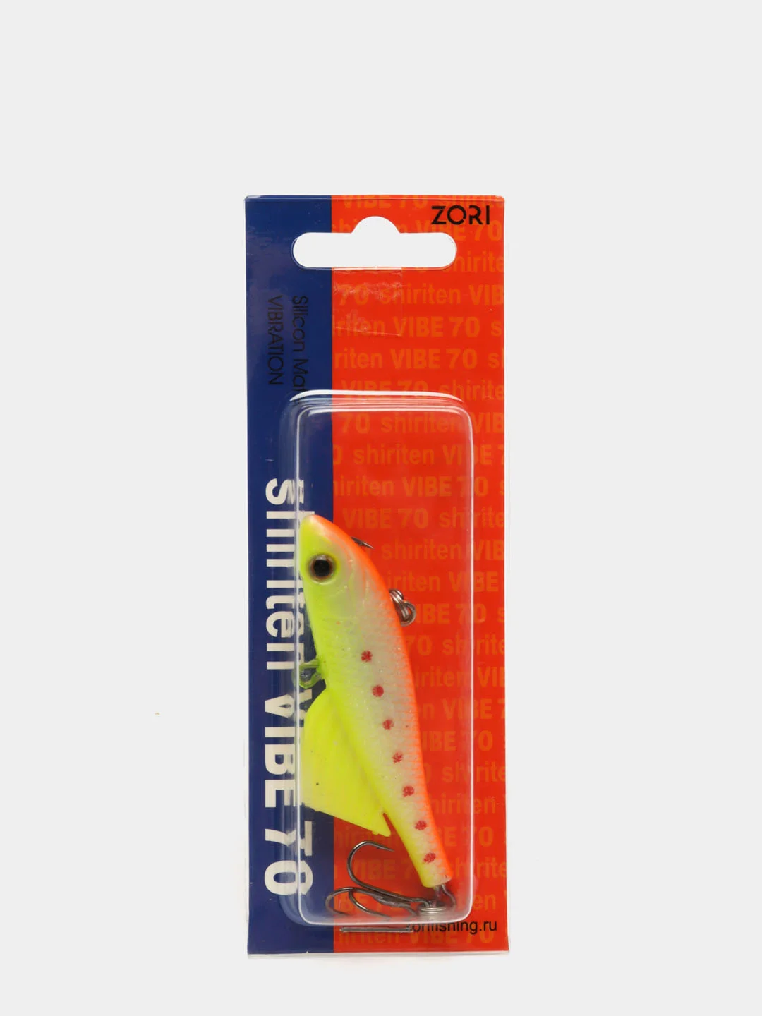 Лимонный раттлин Shiriten Vibe 70 силиконовая блесна  для рыбы STL-05