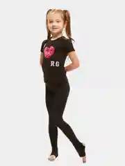 Футболка для девочек с пайетками, сердце