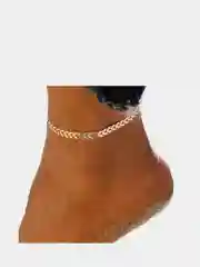 Желтый браслет на ногу