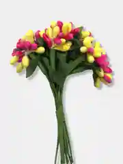 Лимонный тычинки гладкие двухцветные. 12 штук