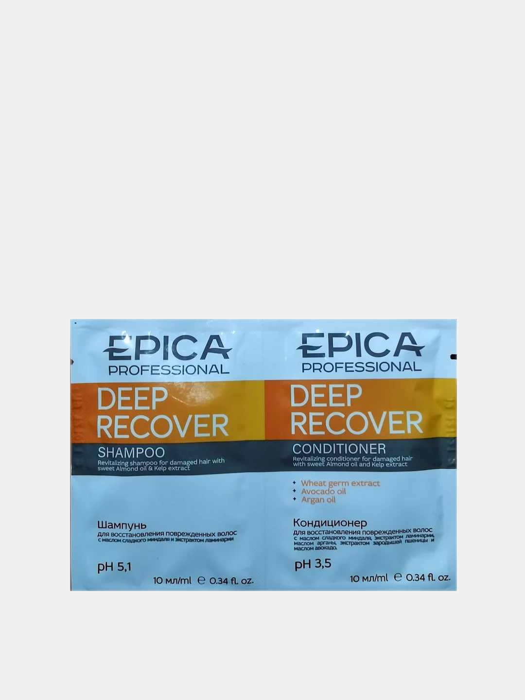 Epica Professional саше пробник шампунь + кондиционер Эпика 10мл + 10мл