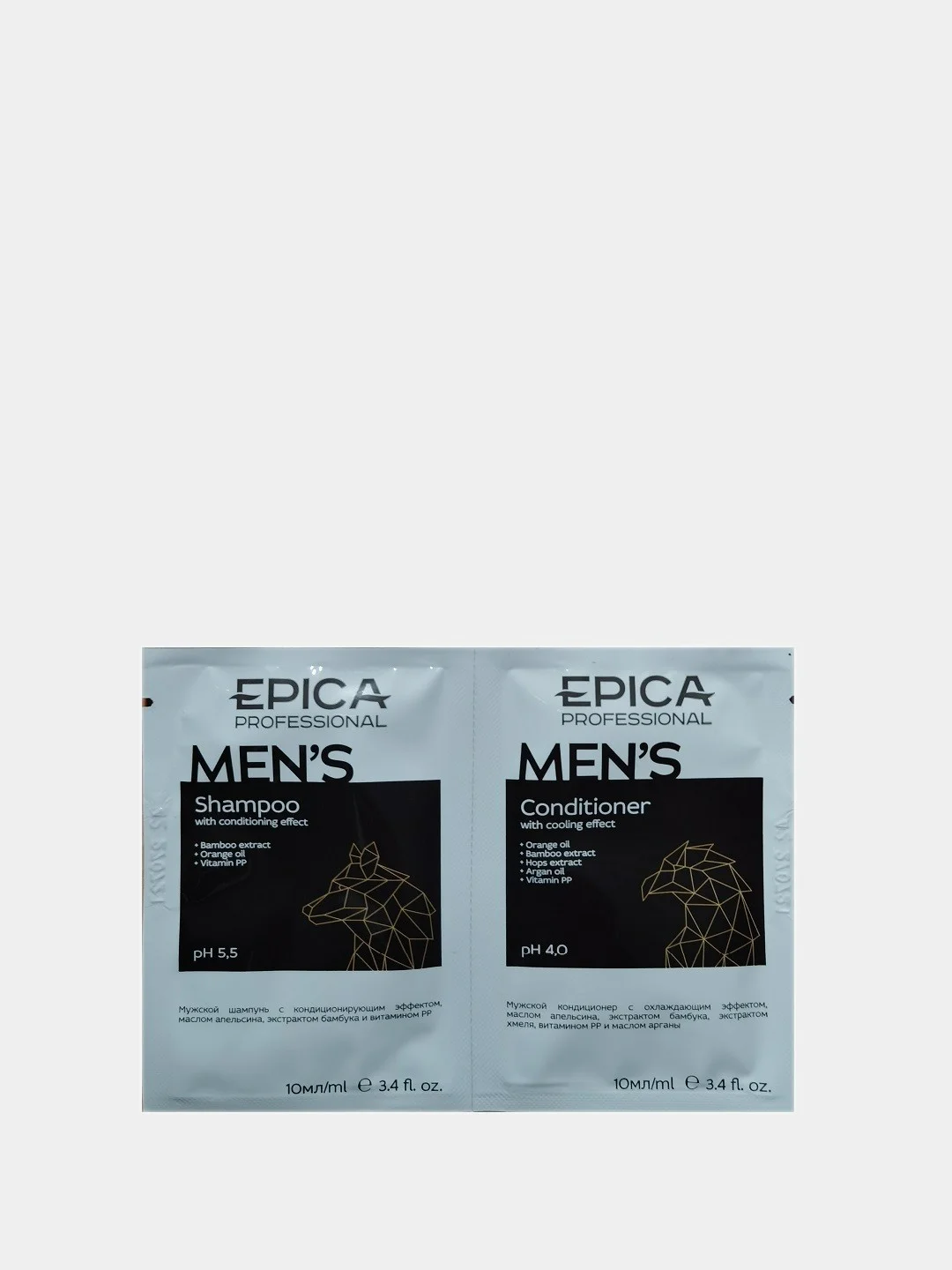 Epica Professional саше пробник шампунь + кондиционер Эпика 10мл + 10мл