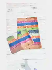 Оранжевый коврик  в ванную