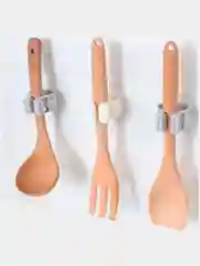 Серый держатель настенный для швабр
