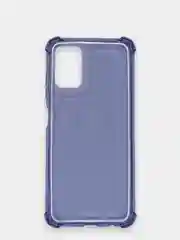 Лавандовый чехол прозрачный Samsung Galaxy A03s противоударный плотный неоновый с оттенком
