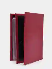 Кораллово-розовый обложка для автодокументов и паспорта 2 в 1 из натуральной кожи