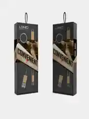 Кабель LDNIO LC89 2в1, Apple iPhone Lightning айфон + Micro-USB андроид Android 4.2A