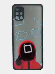 Черный чехол для Samsung A51, A50, A03S, A22 (4G), "Кальмар"