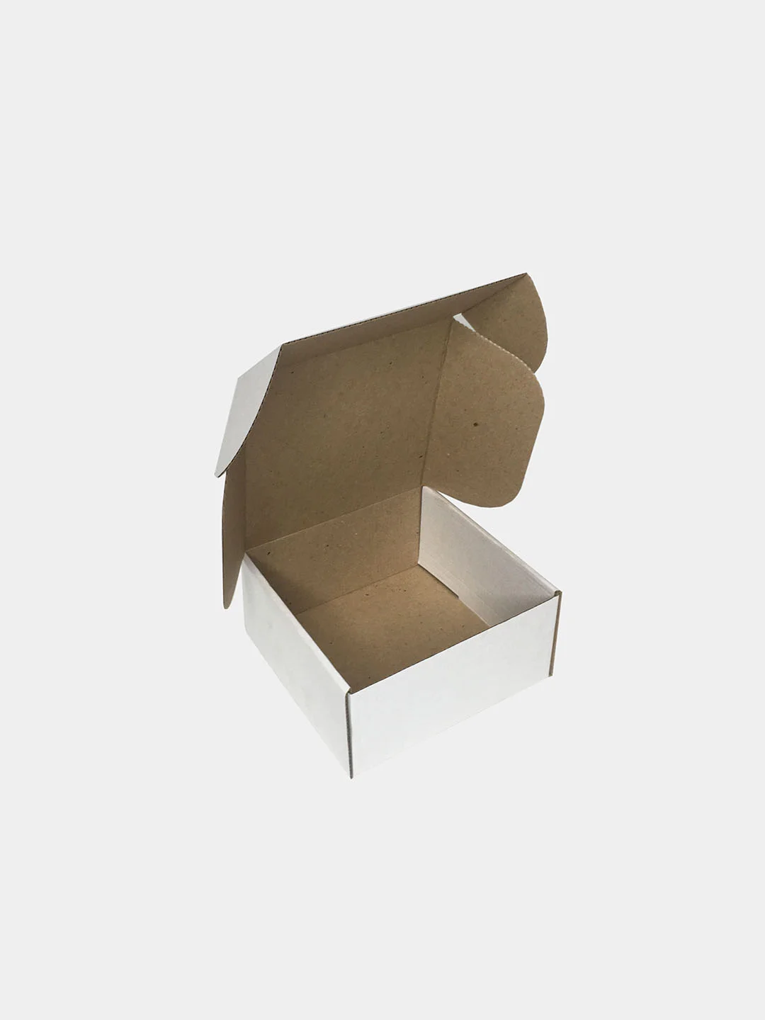 Белый картонная коробка, 16 х 16 х 8 см