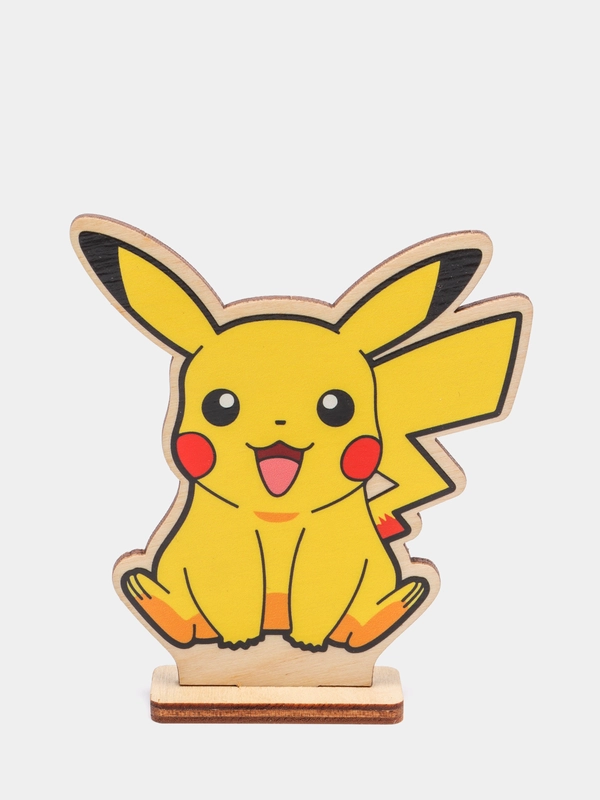 Деревянная 2д фигурка по аниме "Покемон / Pokemon"