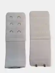 Белый удлинитель для бюстгальтера двухрядный