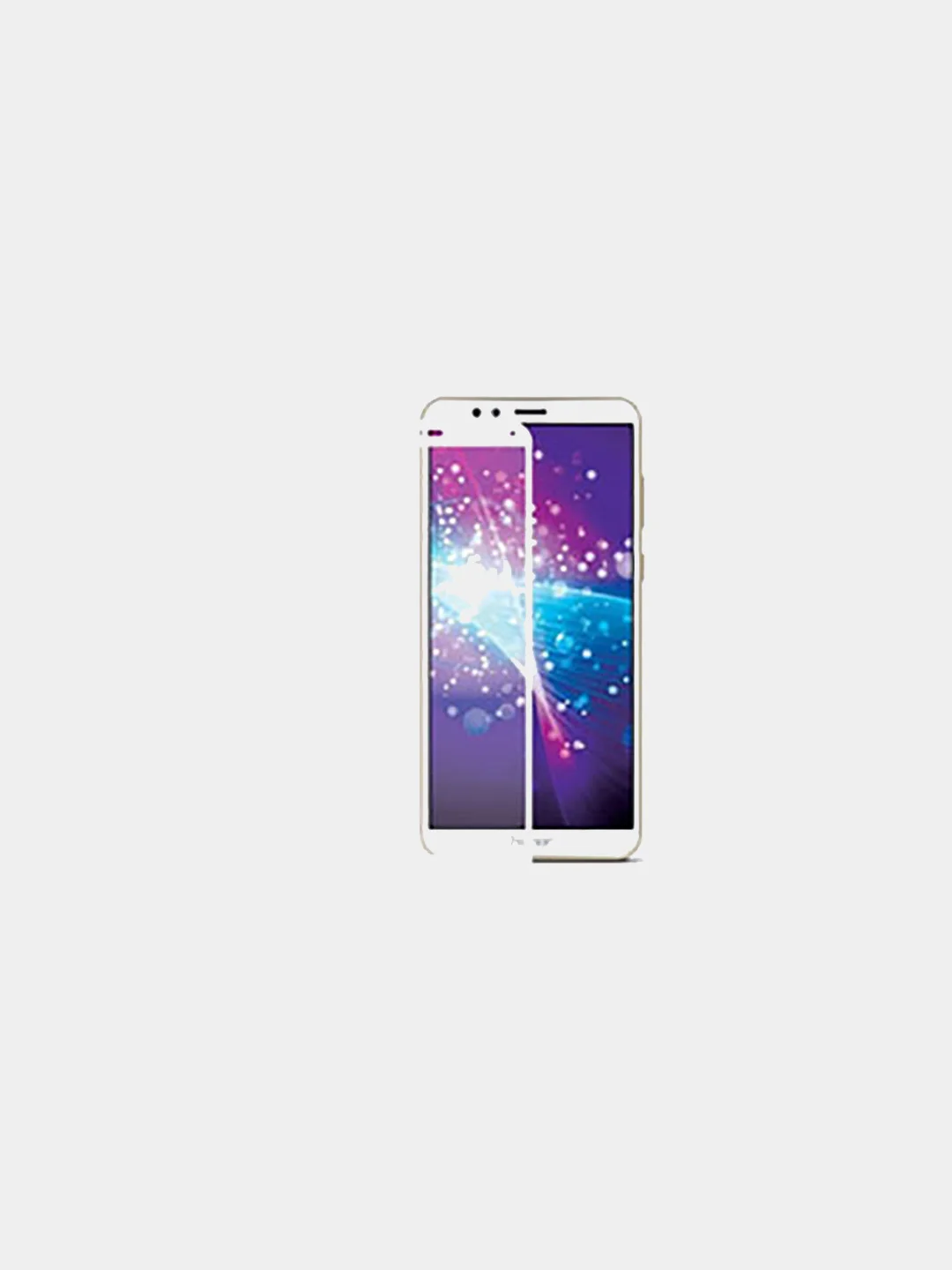 Защитное стекло 9D для Huawei Honor 7C Pro, 8 lite, P10, цвет белый