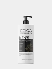 Epica Professional Mens 3in1 шампунь Эпика мужской с охлаждающим эффектом 1000мл