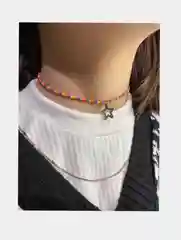 Серый металлик чокеры