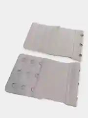 Белый удлинитель для бюстгальтера трехрядный