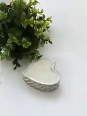 Серебряный ароматические бетонные свечи в форме сердца